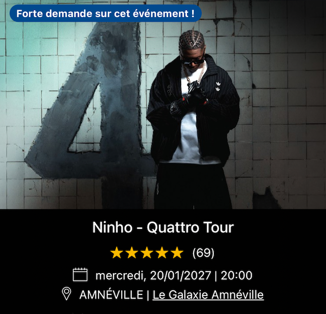 20/01/2027 - Ninho - Amnéville - Le Galaxie Amnéville