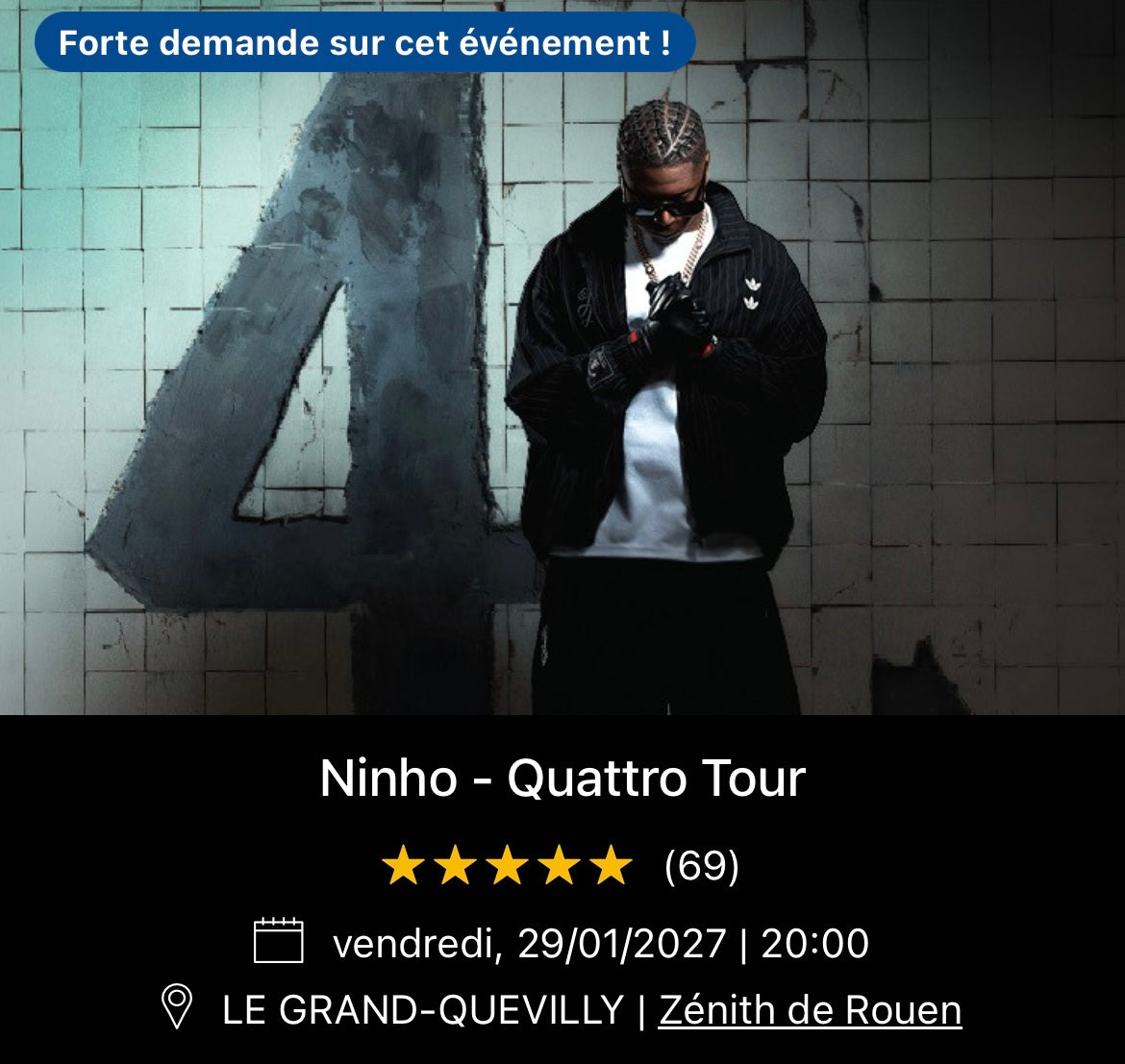 29/01/2027 - Ninho - Le Grand-Quevilly - Zénith de Rouen