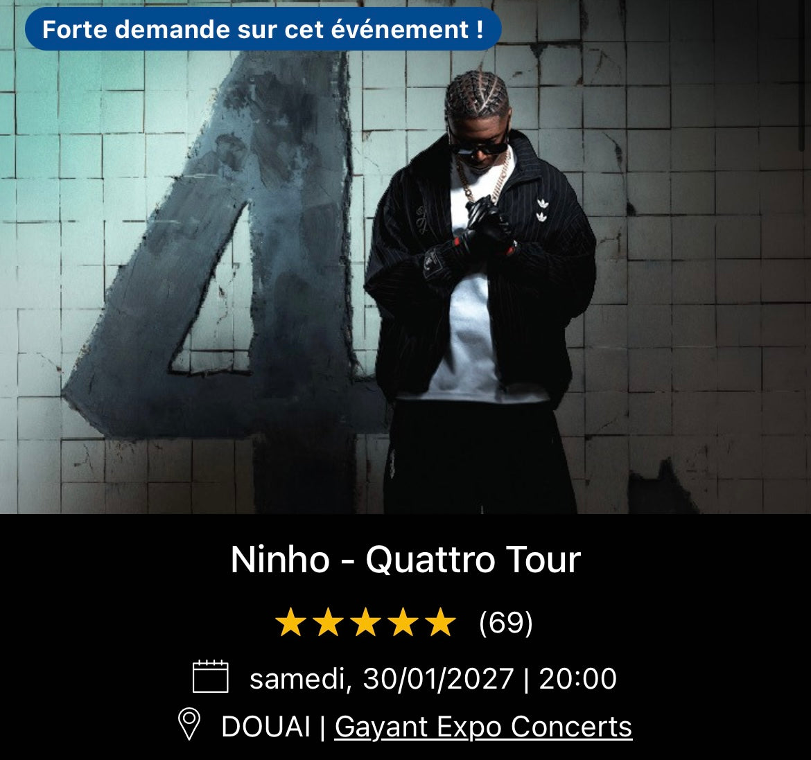 30/01/2027 - Ninho - Douai - Gayant Expo Concerts