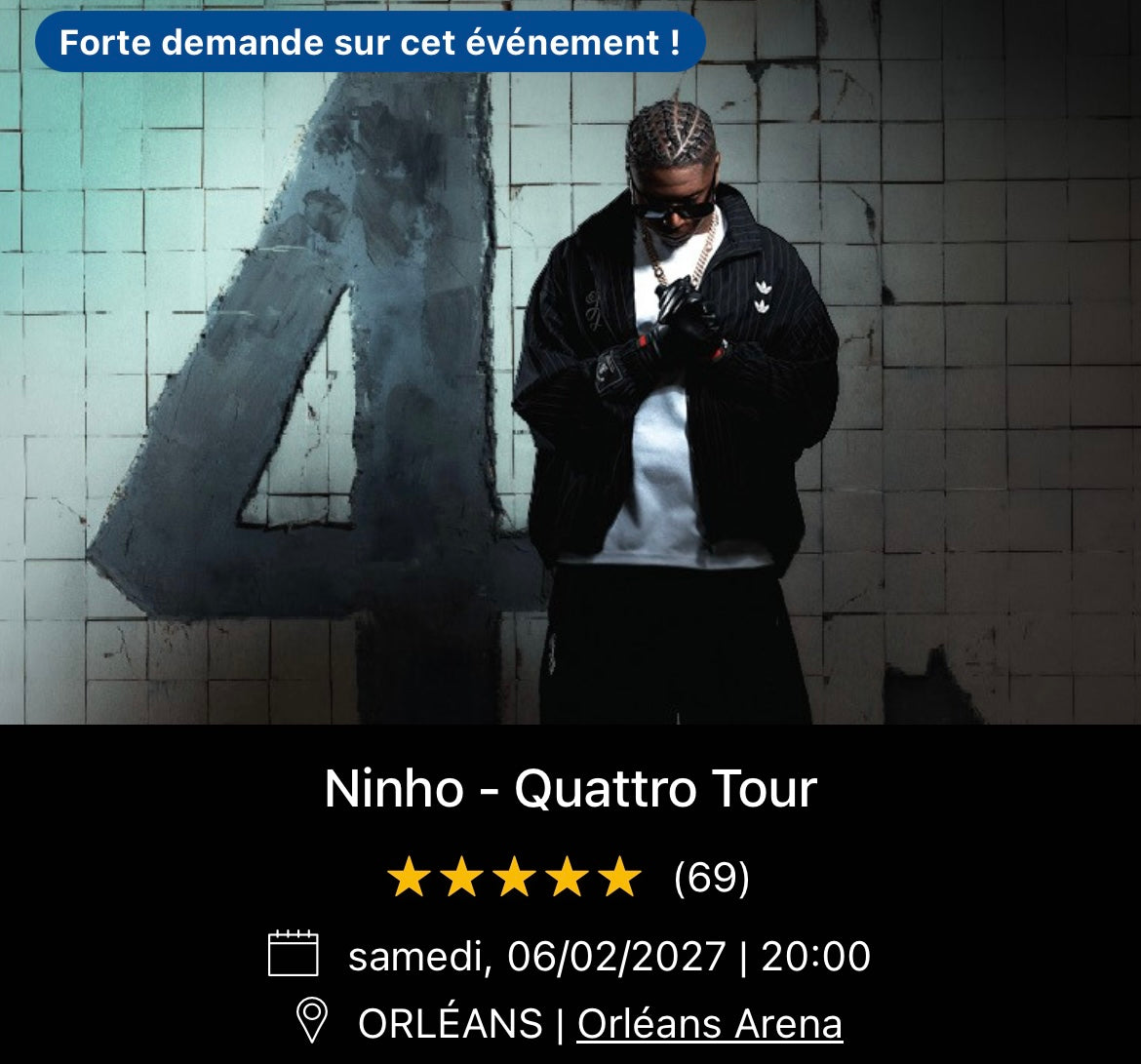 06/02/2027 - Ninho - Orléans - Orléans Arena