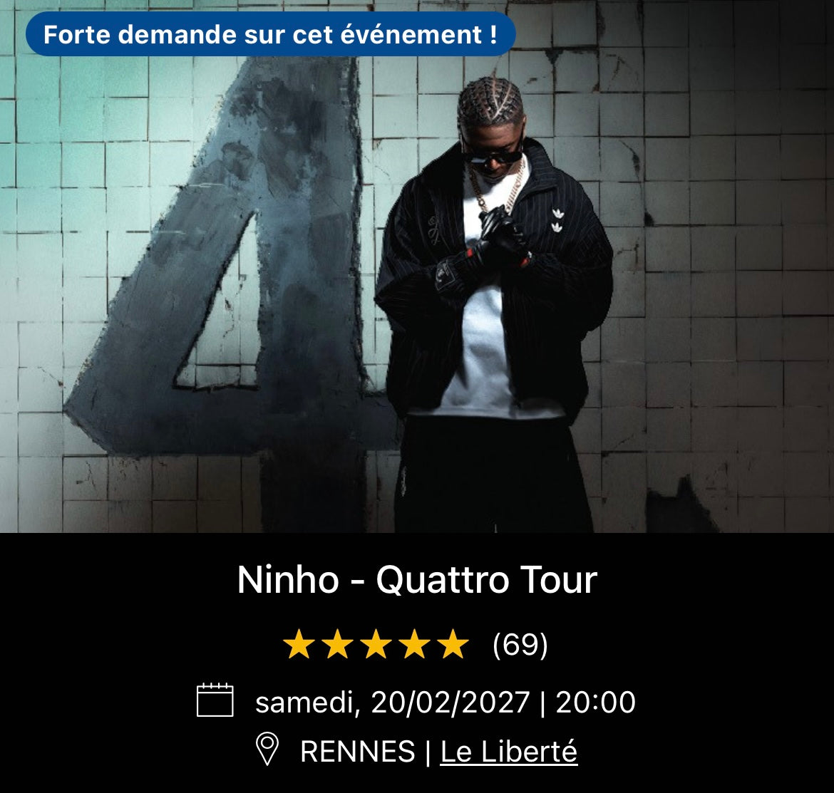 20/02/2027 - Ninho - Rennes - Le Liberté