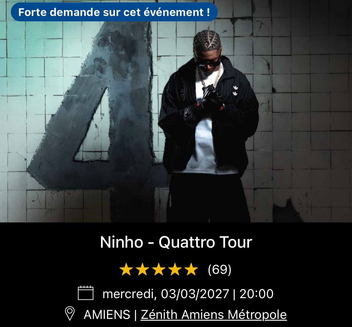 03/03/2027 - Ninho - Amiens - Zénith Amiens Métropole
