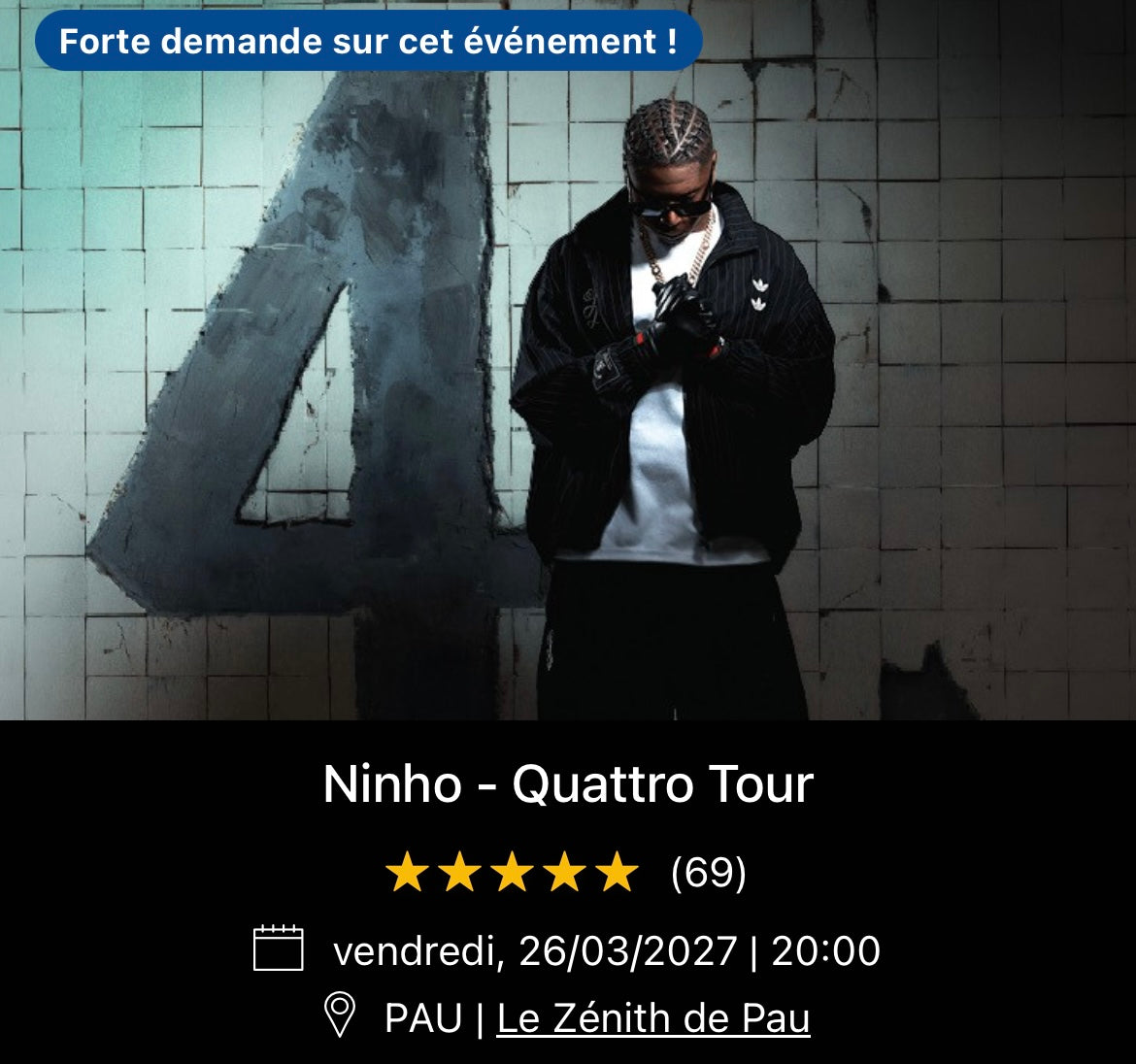 26/03/2027 - Ninho - Pau - Le Zénith de Pau